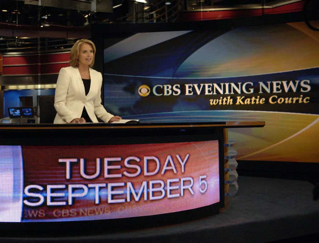 In 2006, Katie became the first female anchor of a network nightly news program at CBS.