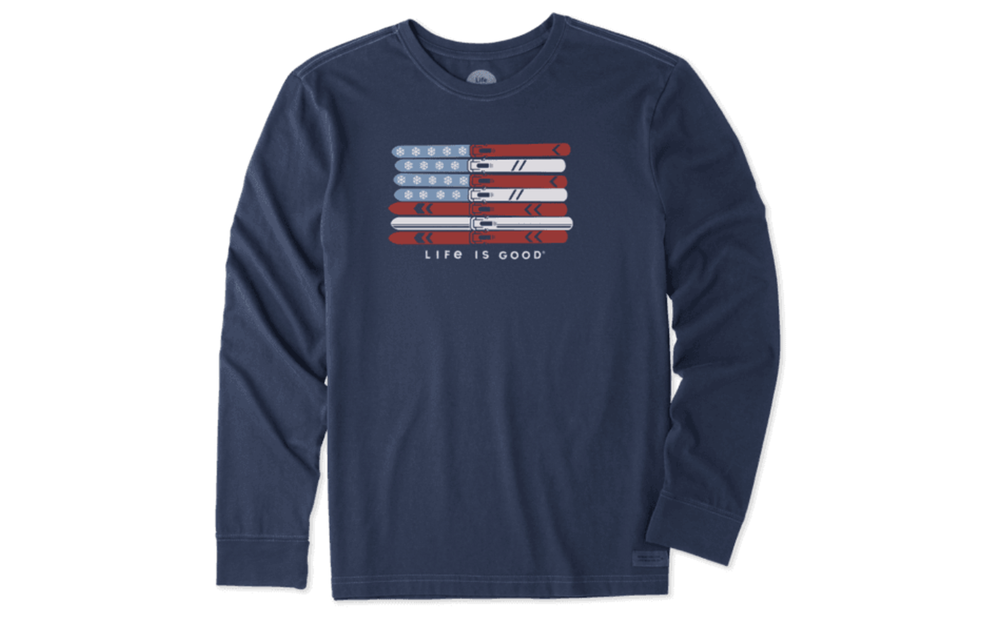 life is good American flag shirt