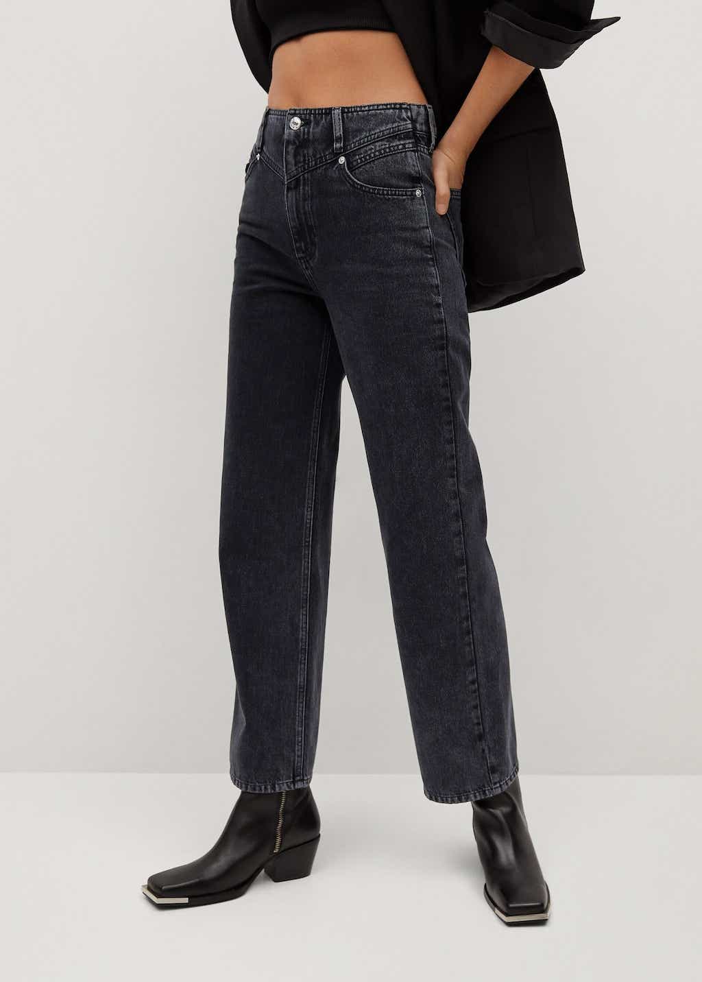 Mango Wide leg high waist jeans