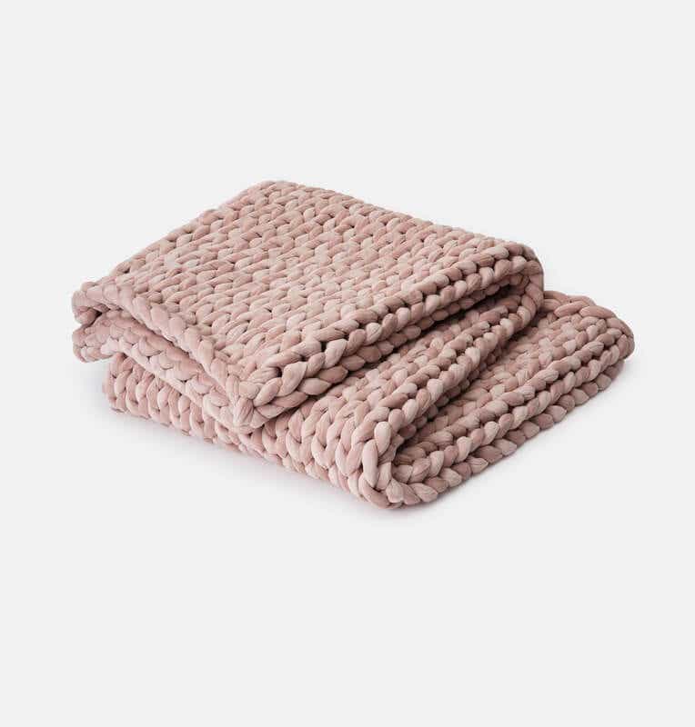 bearaby pink weighted blanket