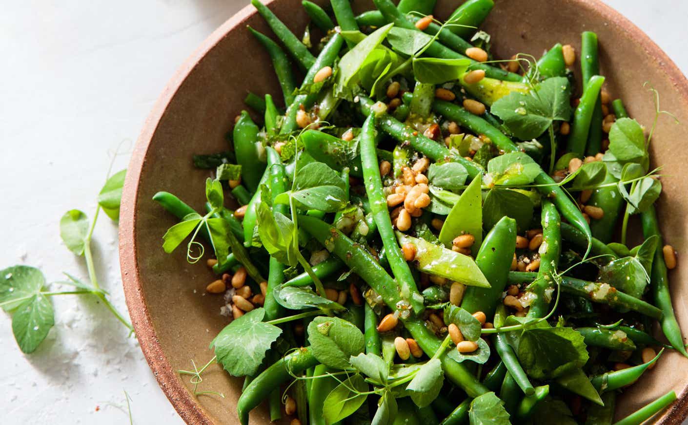 Green Bean and Snap Pea Salad with Mustard Vinaigrette - Amanda