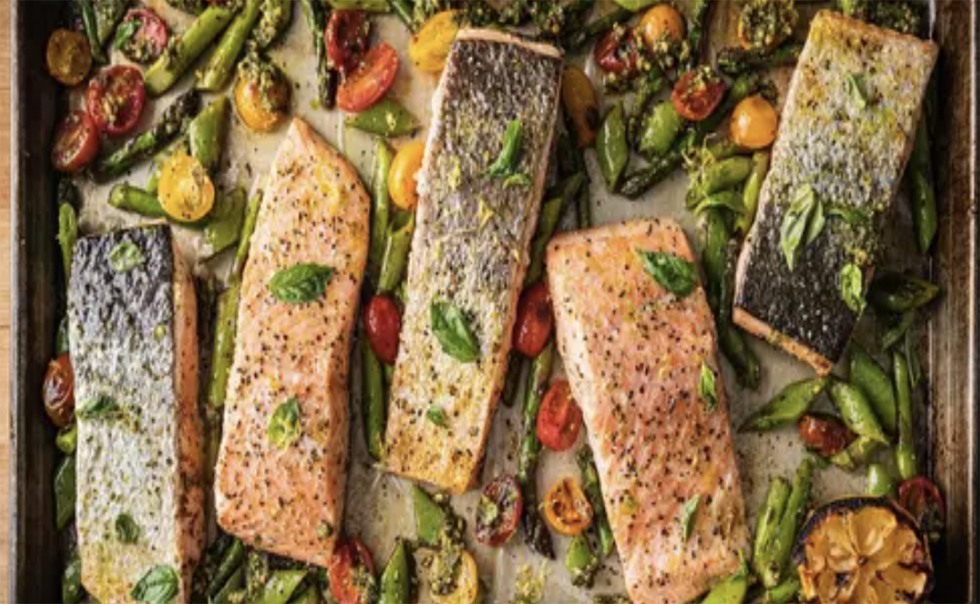 sheet pan salmon