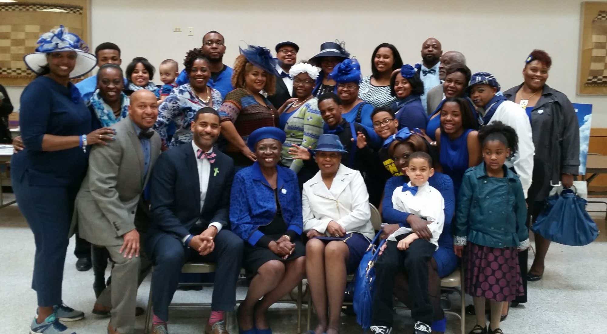 Blue Hat Family