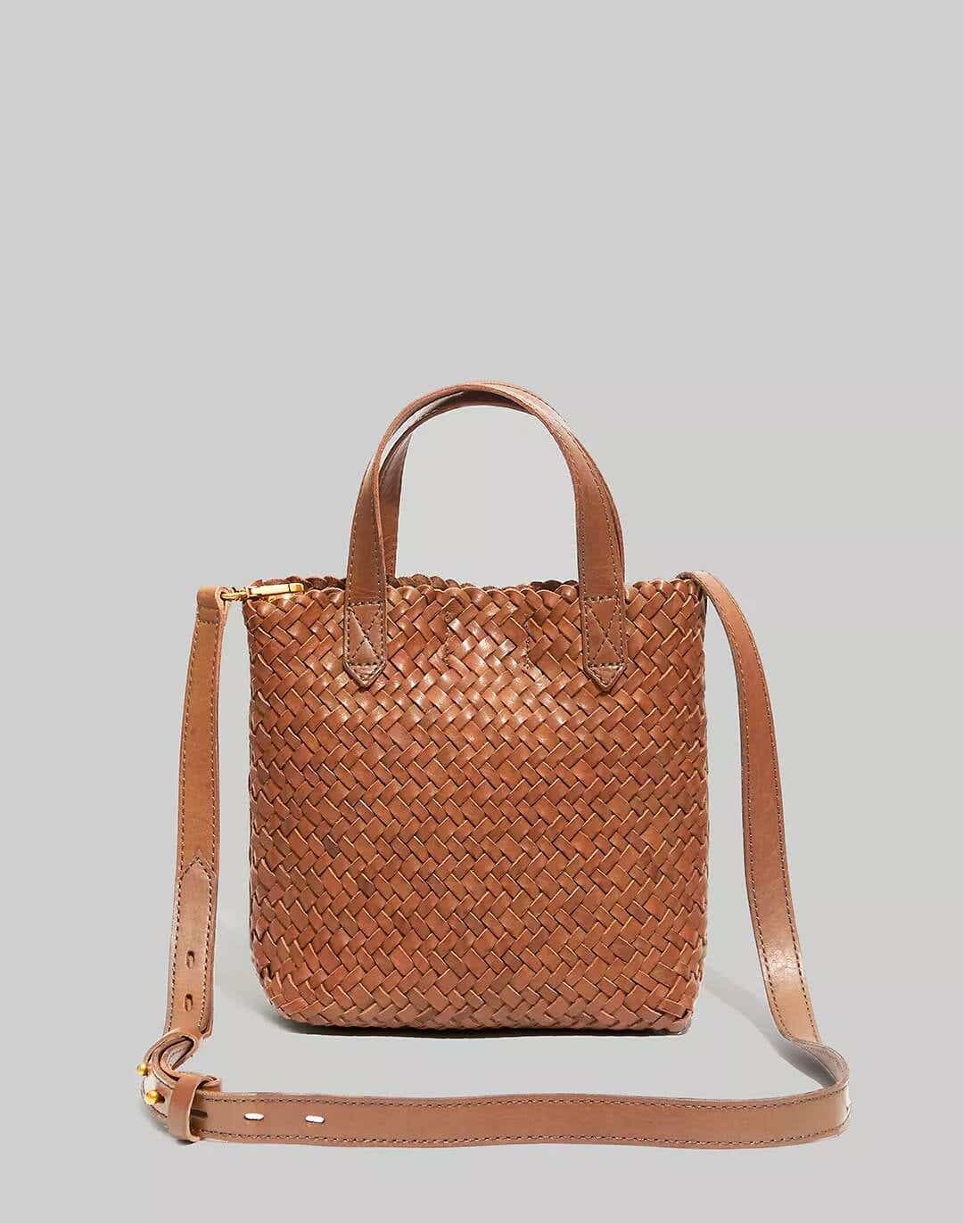 madwell woven transport tote