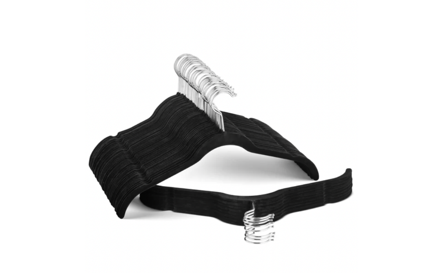 Biller Velvet Non-Slip Standard Hanger for Dress/Shirt/Sweater (Set of 50)