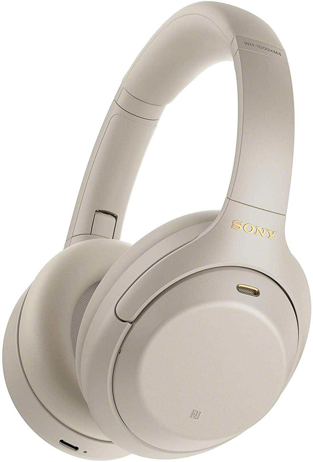 Silver Sony WH-1000XM4 Wireless Industry Leading Noise Canceling Overhead Headphones