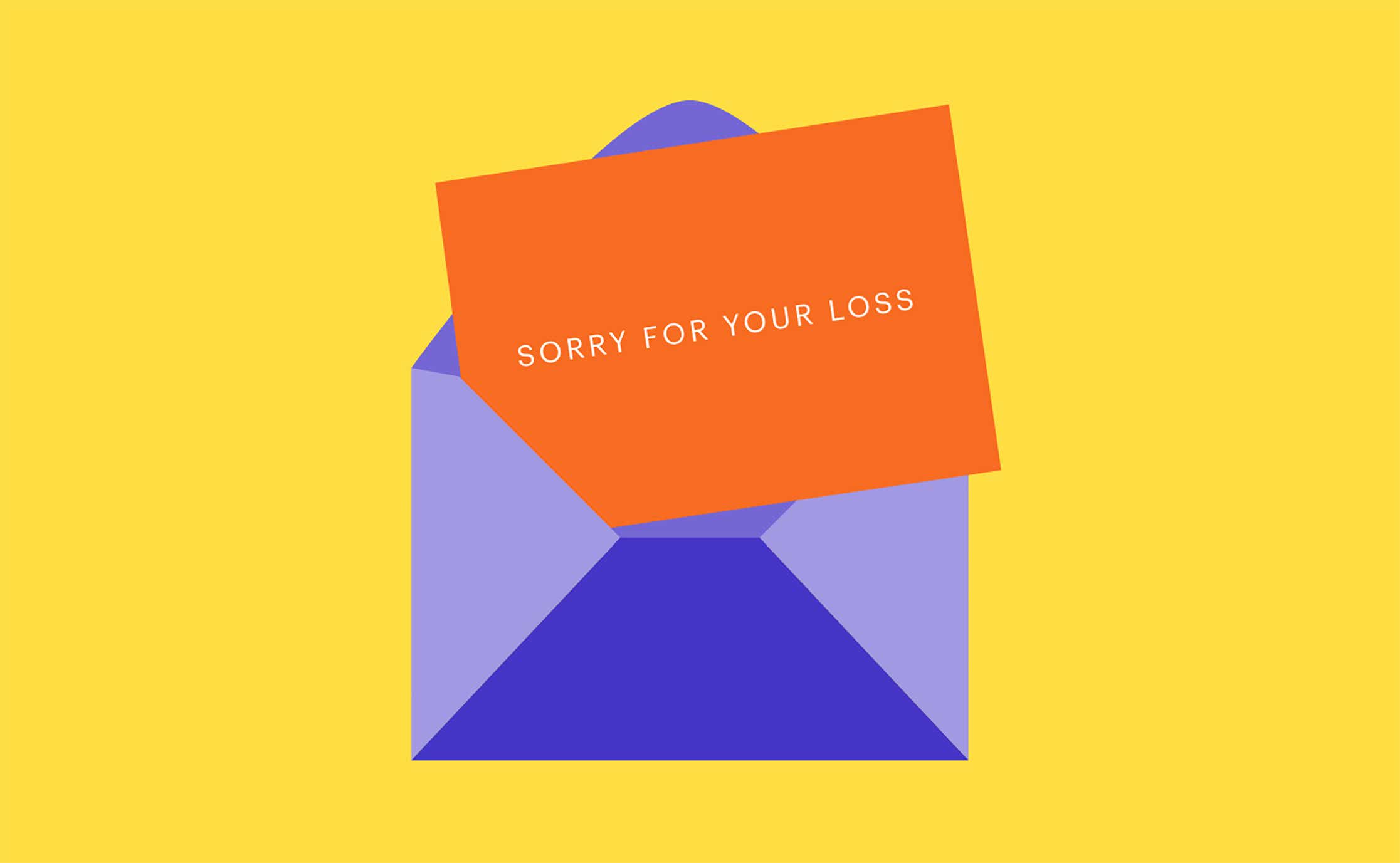 sorry for your loss card