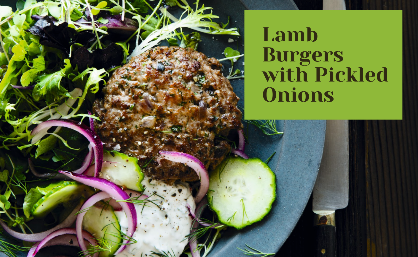 Lamb Burgers by Amanda Haas