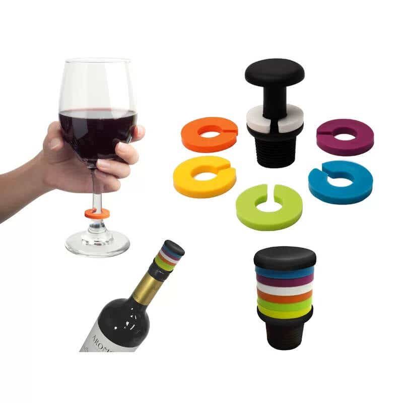 set of rainbow drink markers