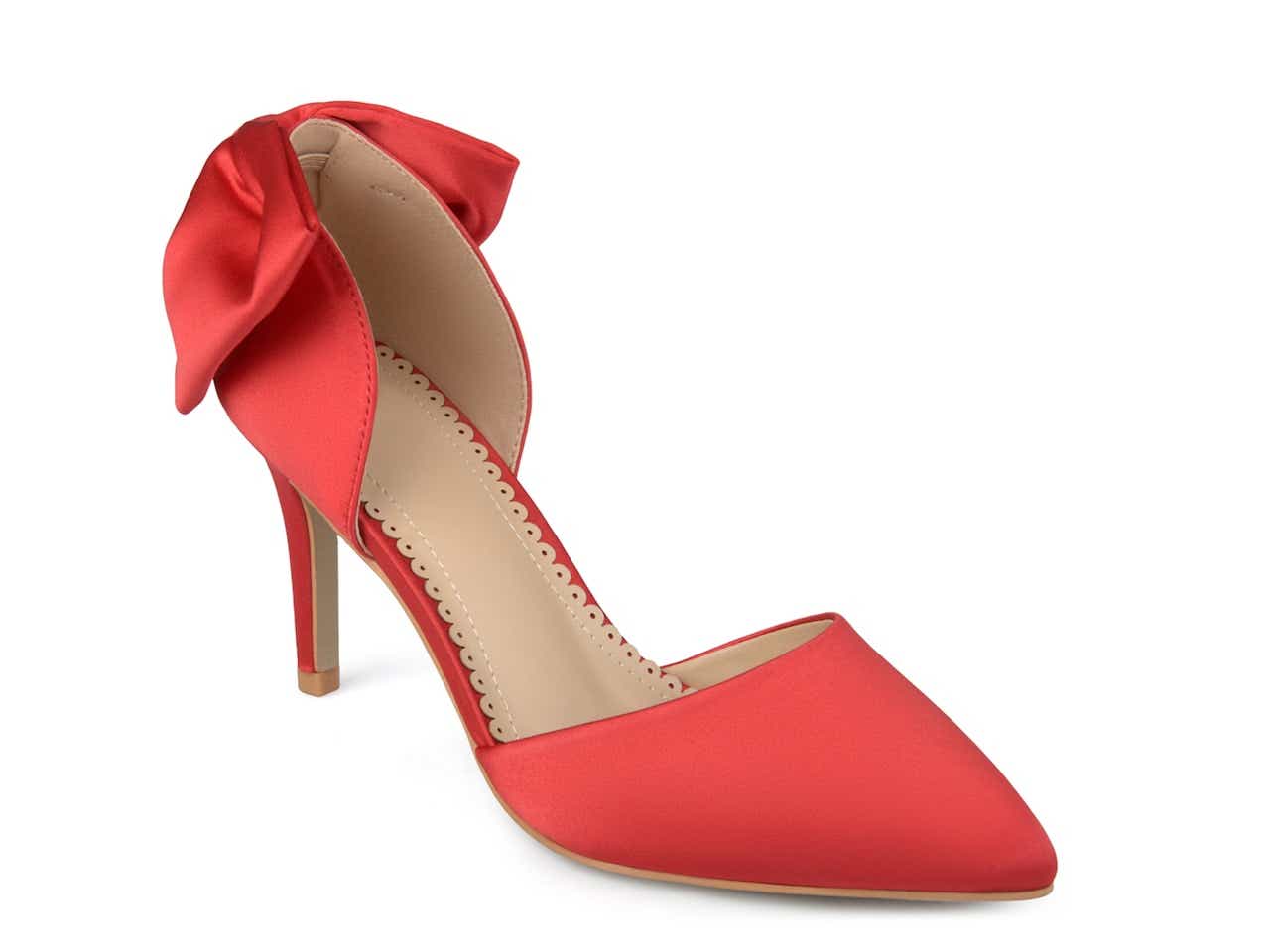 Red bow heel