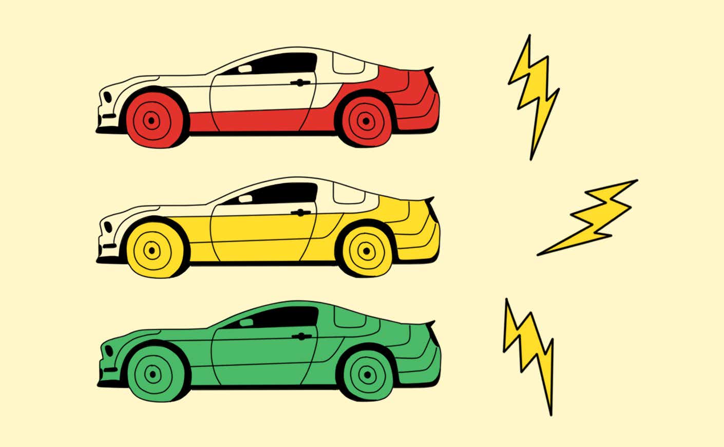 electric vehicle illustration