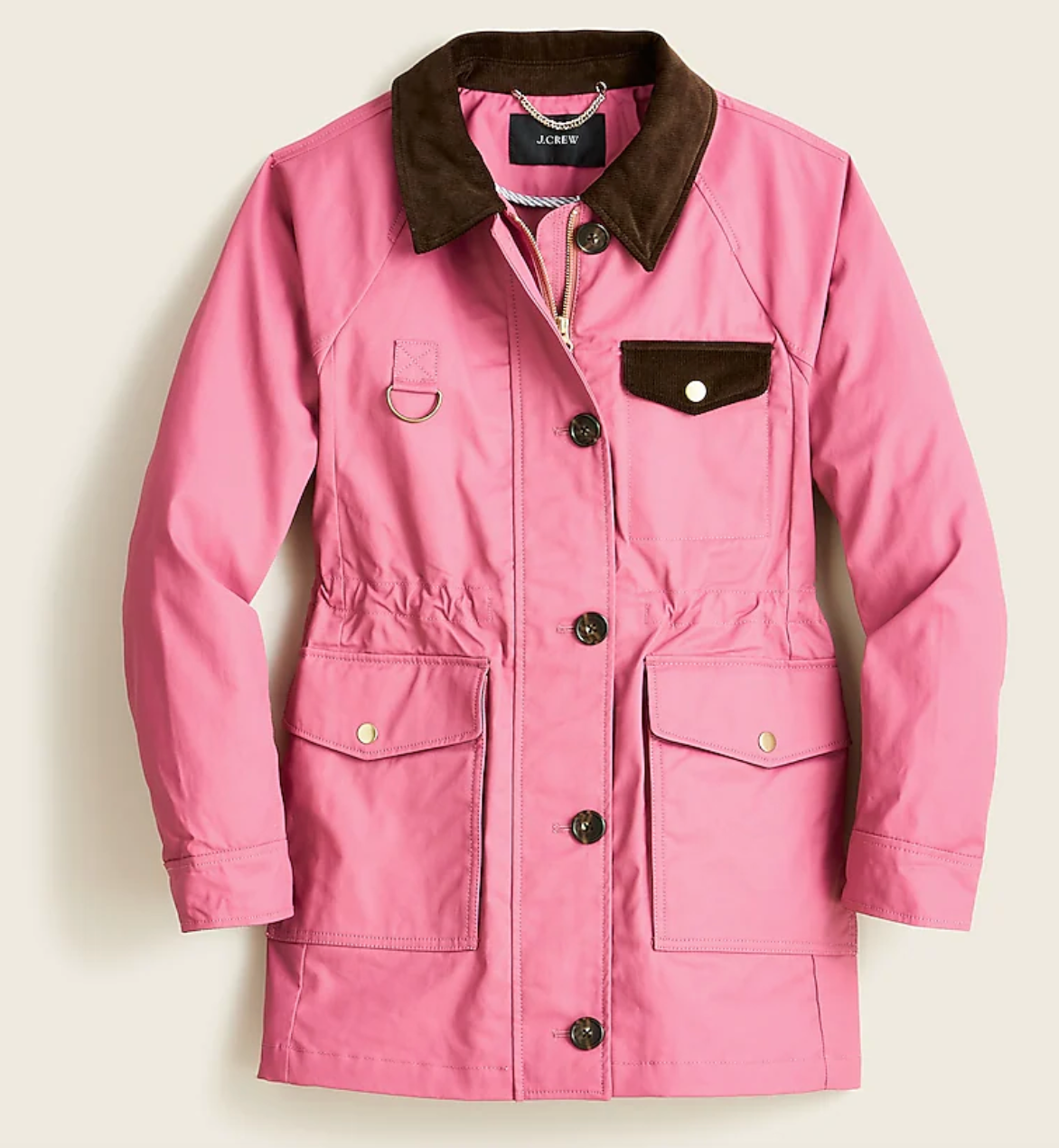 pink barn coat