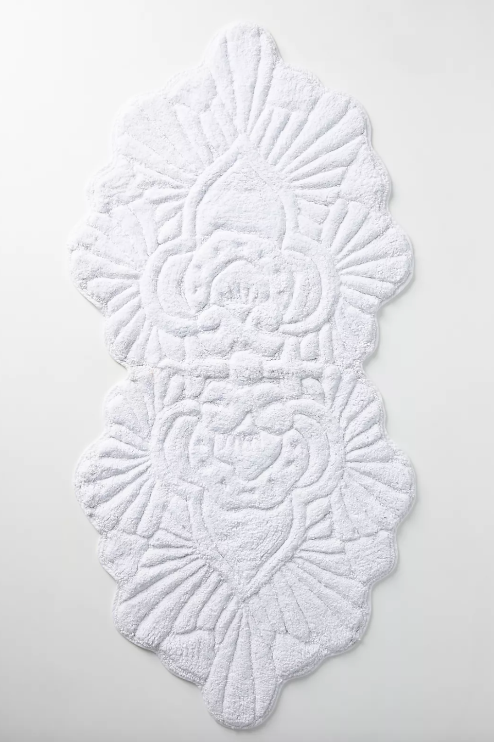 White bath mat