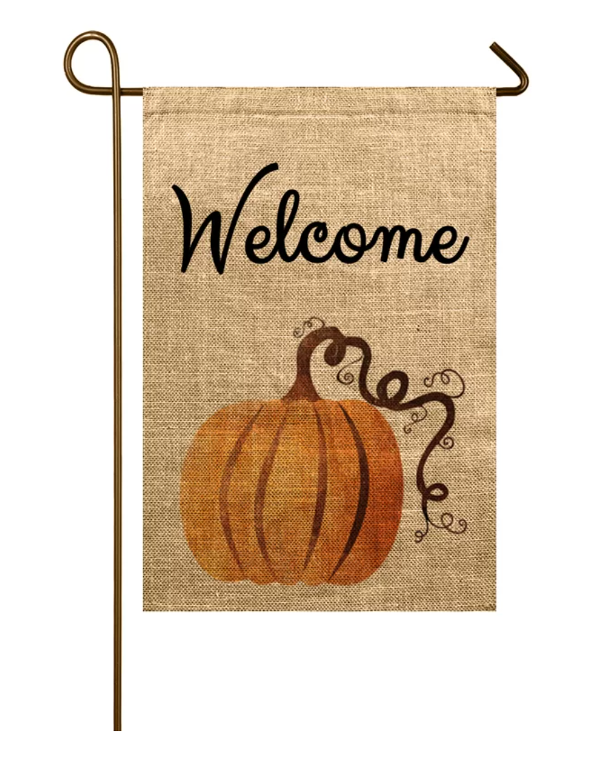 Finesse Pumpkin Garden Flag