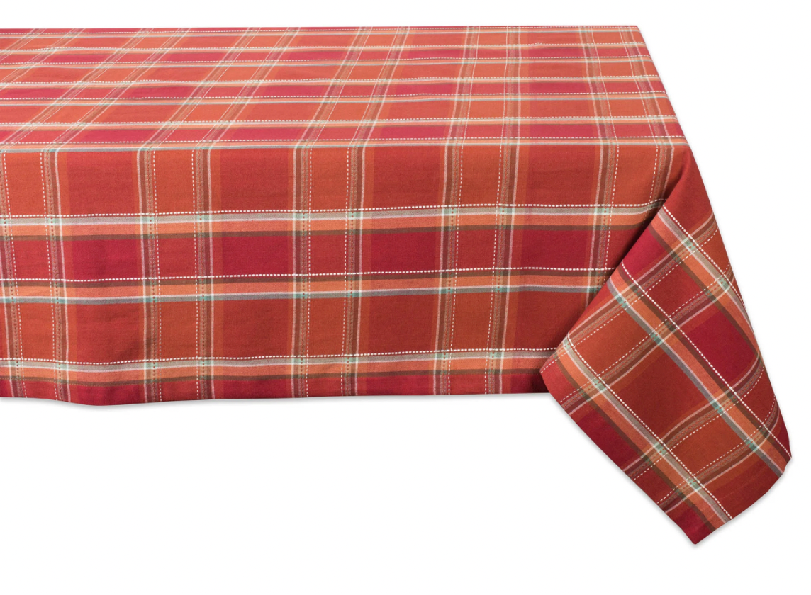 Culley Plaid 100% Cotton Tablecloth