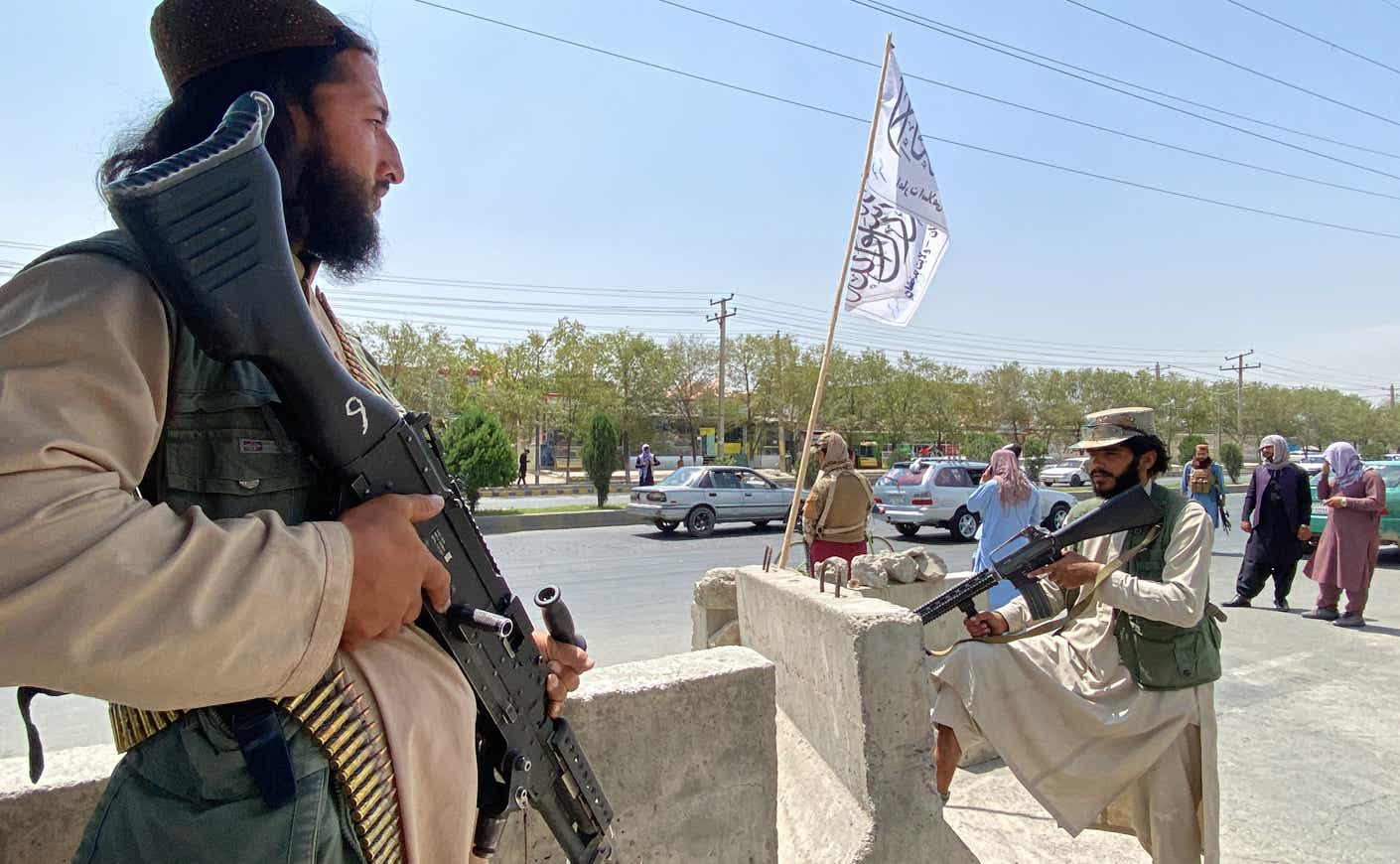 the Taliban patrol Kabul