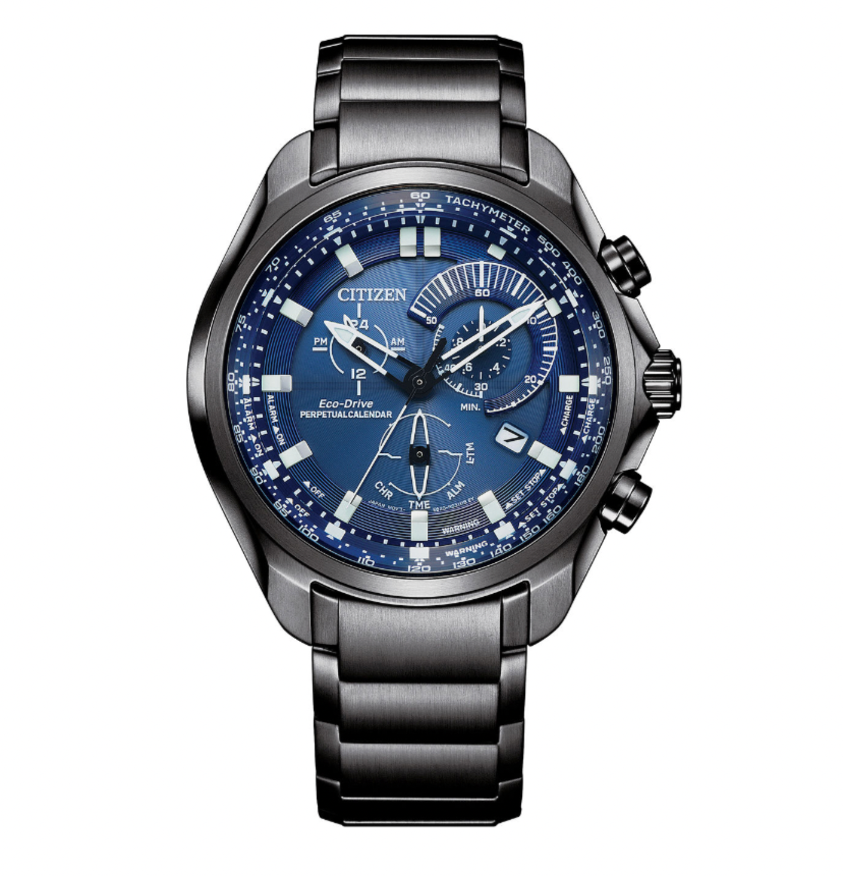 Citizen Sport Luxury Mens Gray Stainless Steel Bracelet Watch