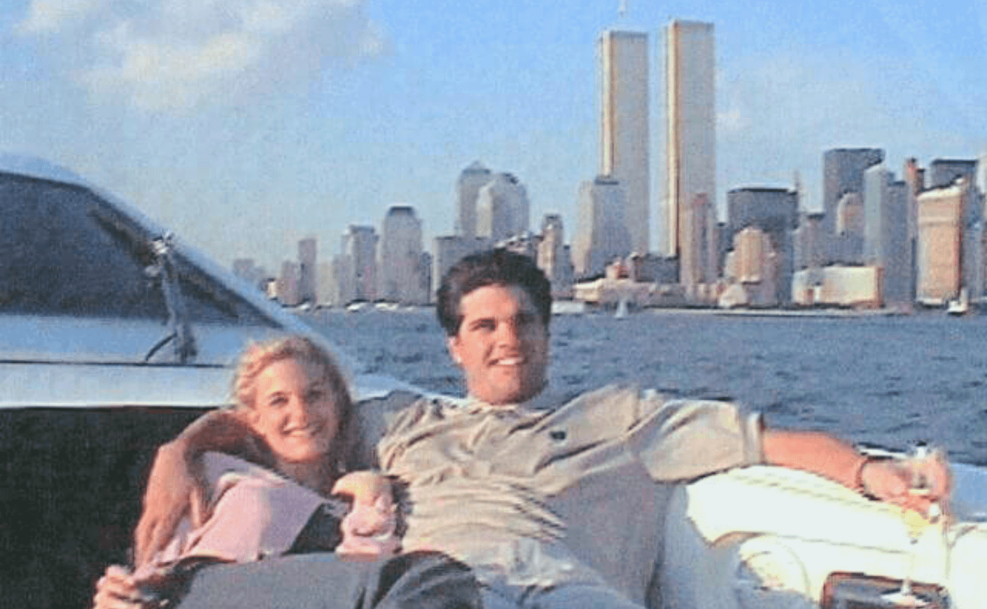 Fred and Annelise Peterson on a boat 9/11