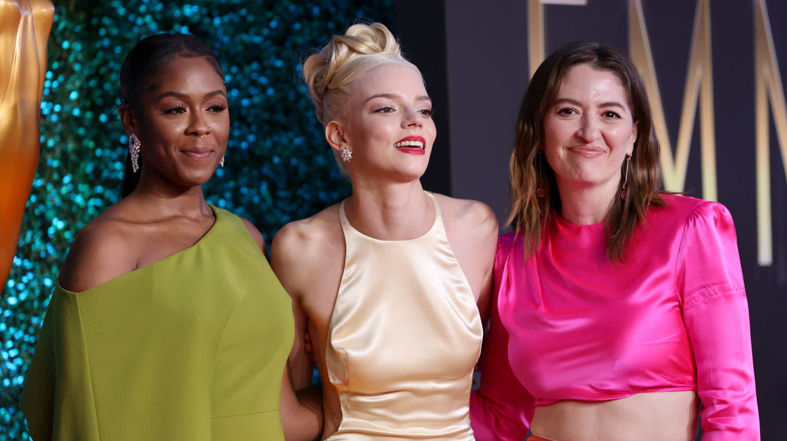 73rd Annual Emmy Awards taking place at LA Live Moses Ingram, Anya Taylor'Joy, and Marielle Heller
