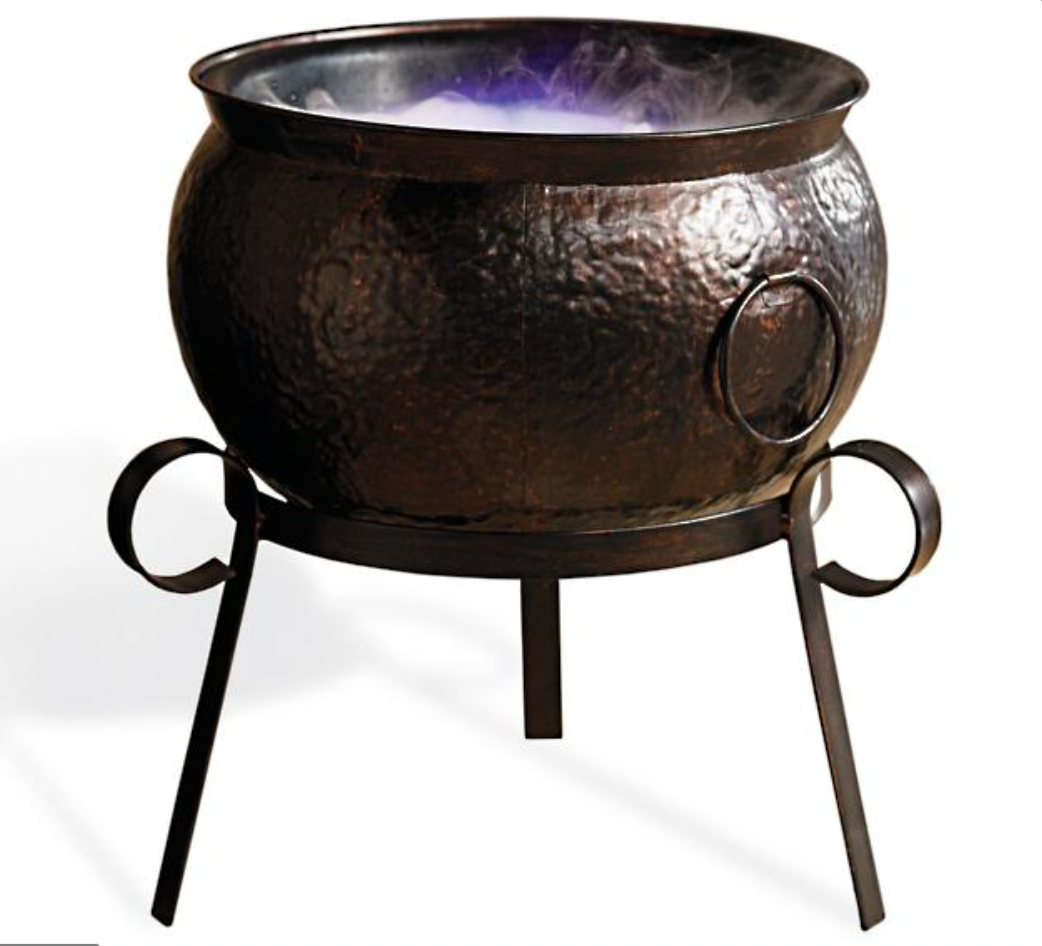 Metal Cauldron with Stand and mister