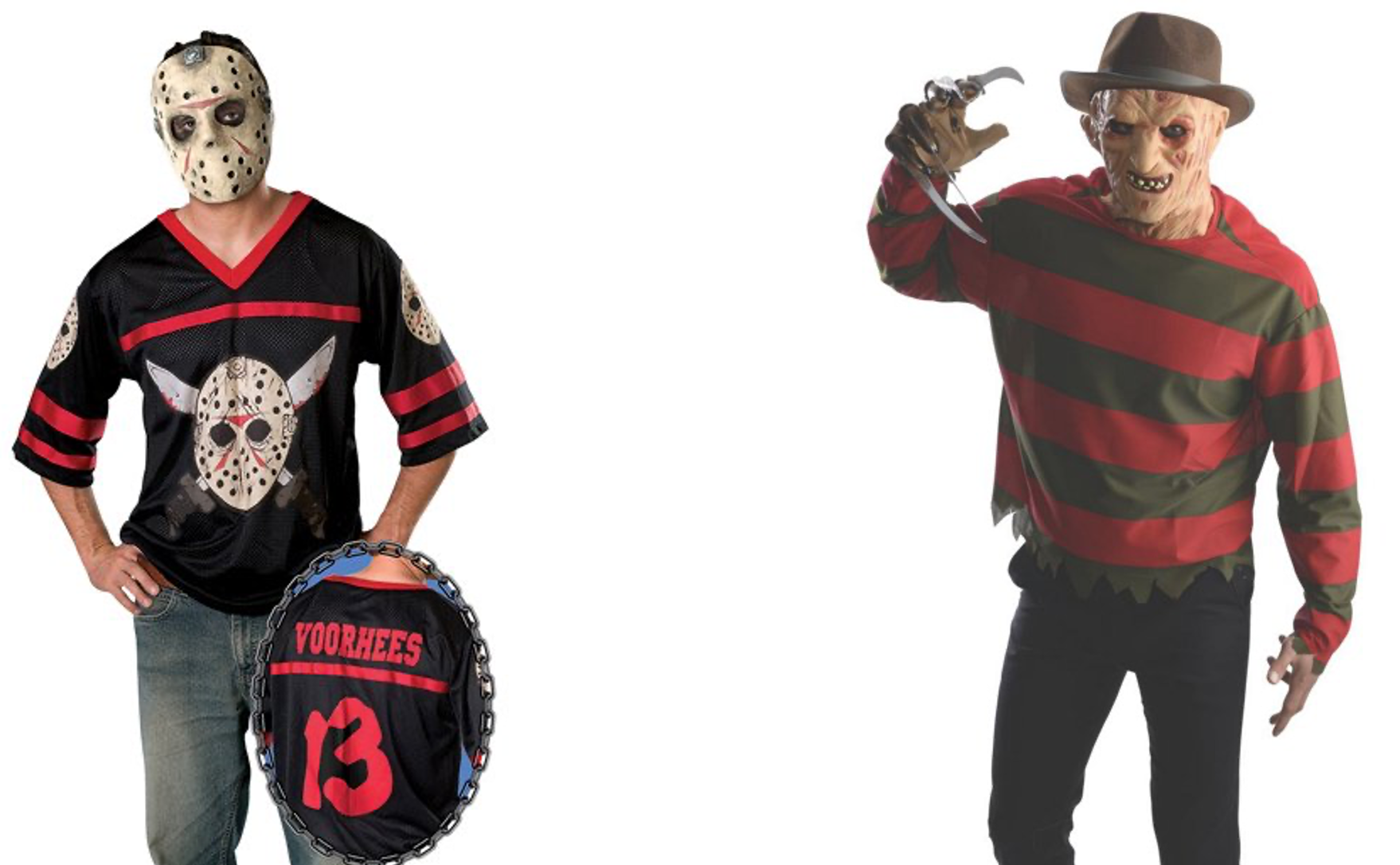 Jason and Freddy costumes