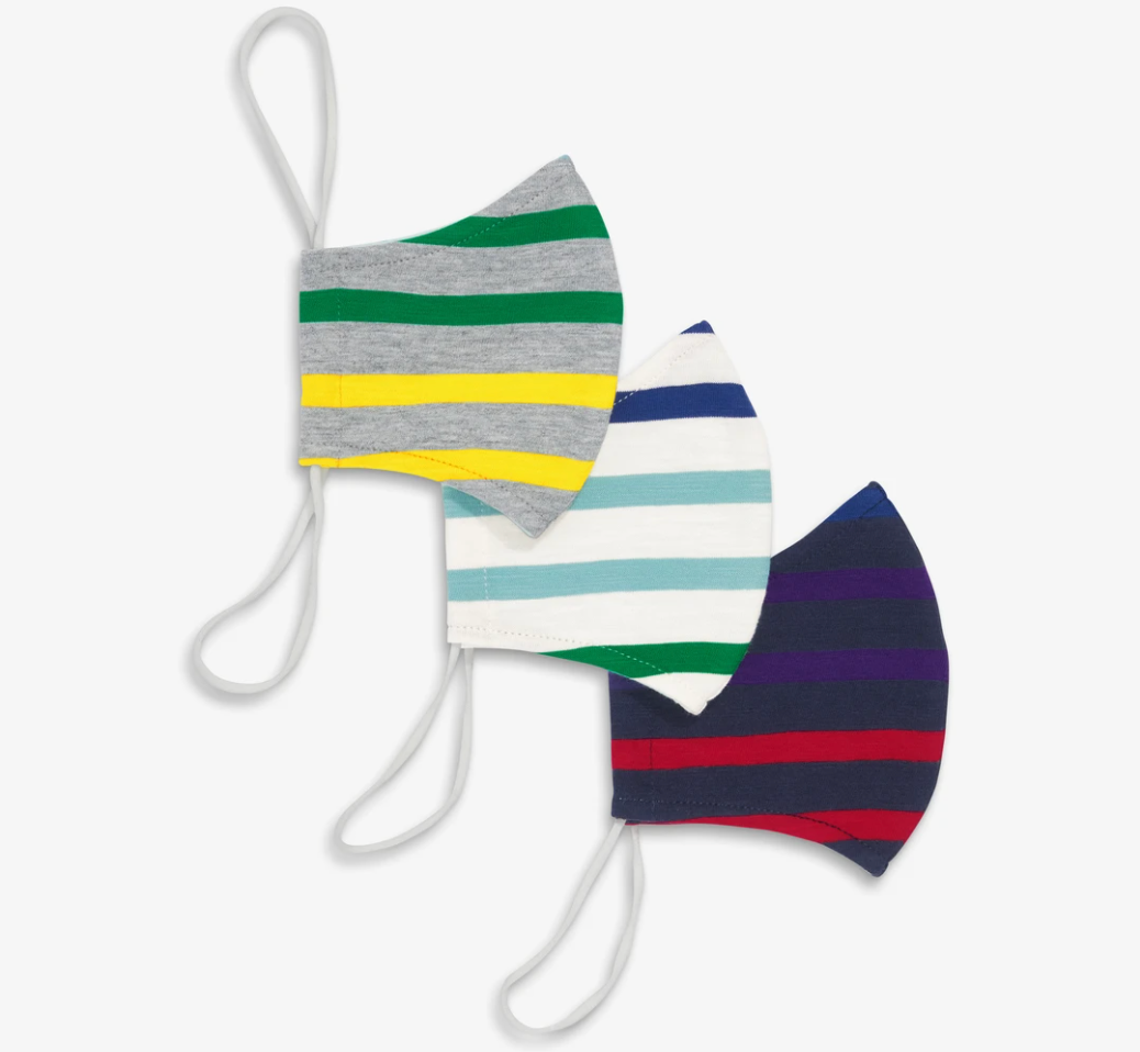 Primary Mask 3-pack in rainbow stripe