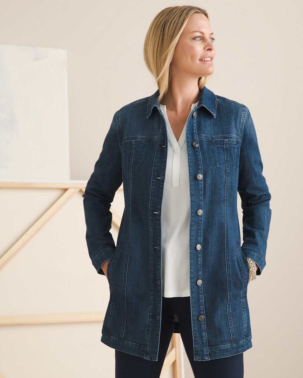 Chicos modern denim clearance jacket