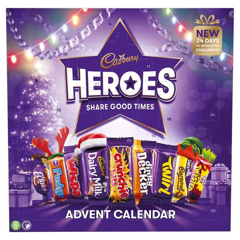 Festive Christmas Chocolate Countdown Calendar by Cadbury
