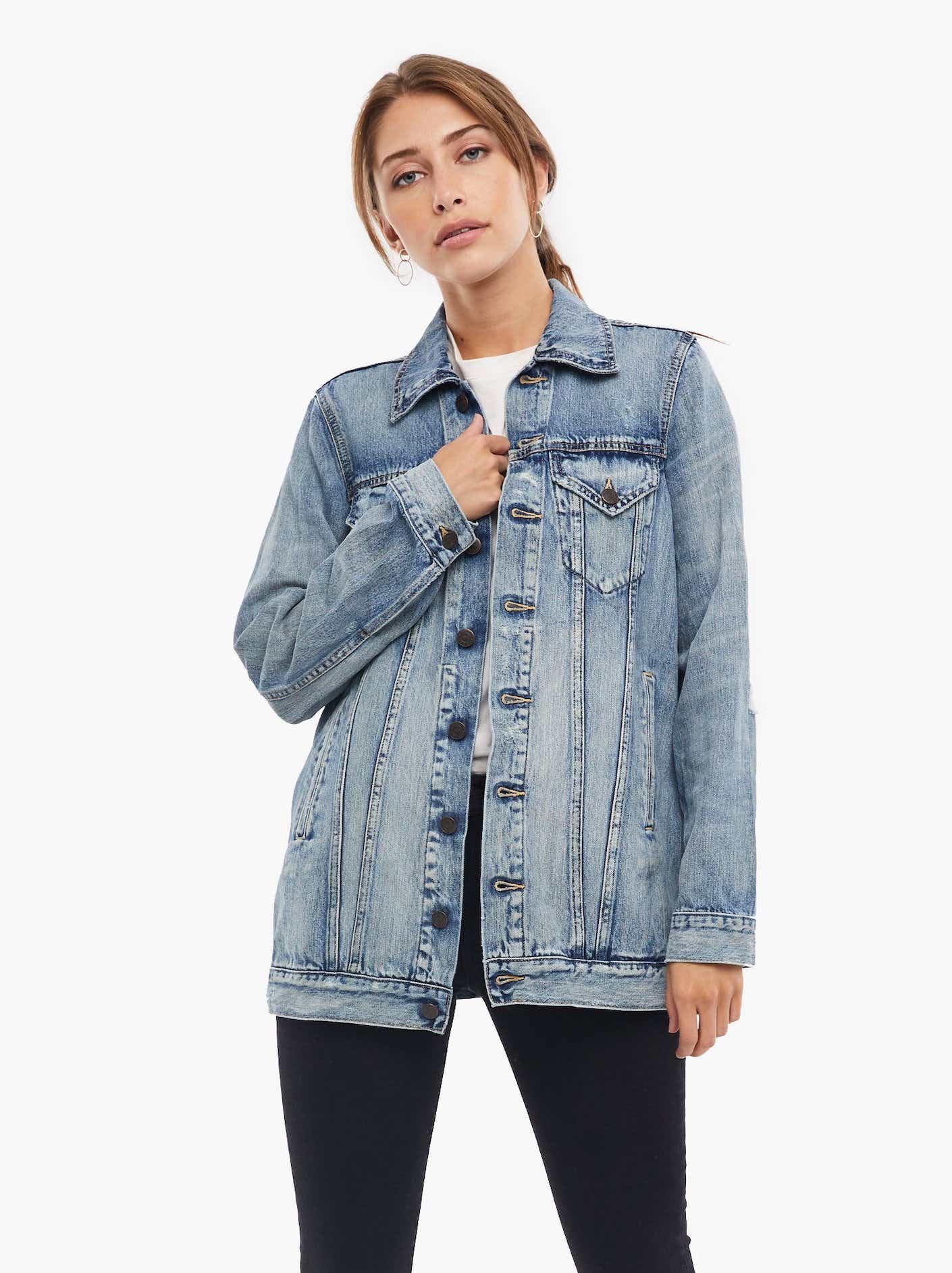 Oversized Denim Jacket Trend - Kiteen Marie