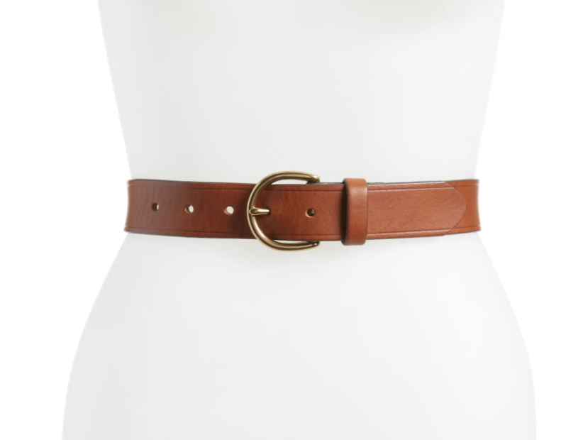 j.crew brown leather belt