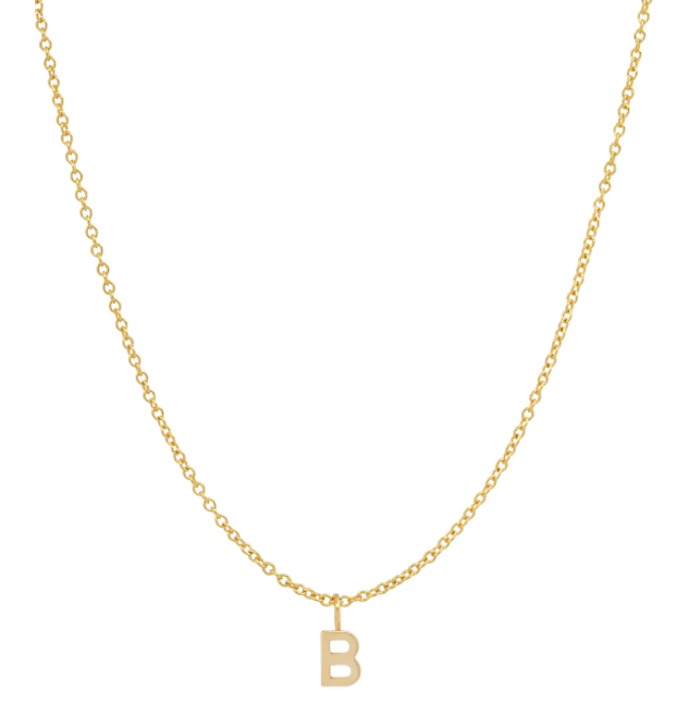 BYCHARI Initial Pendant Necklace