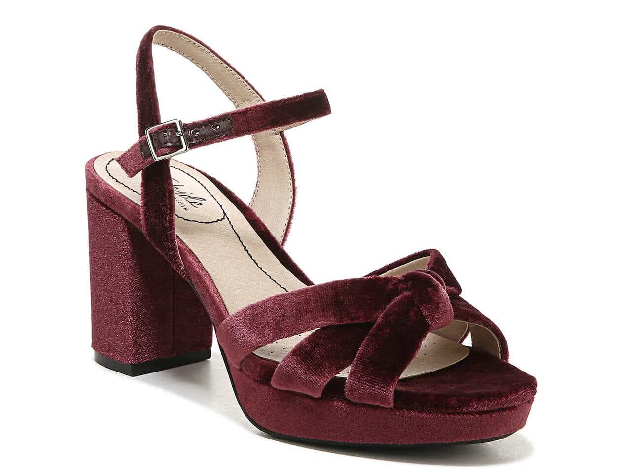 lifestride velvet heels