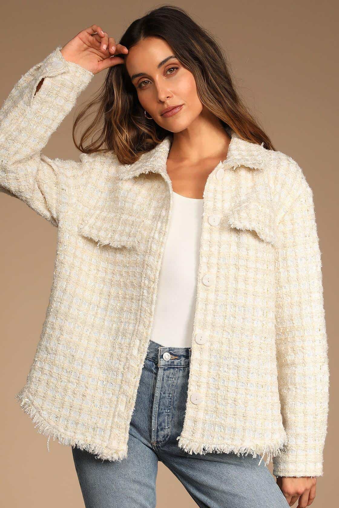 lulus tweed jacket