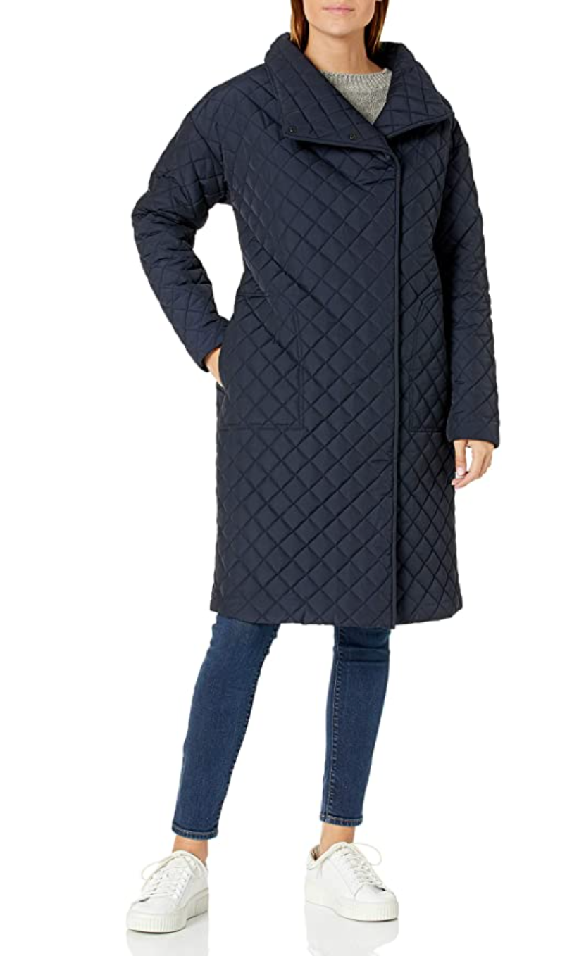 Standard Quilted Long Coat by Daily Ritual