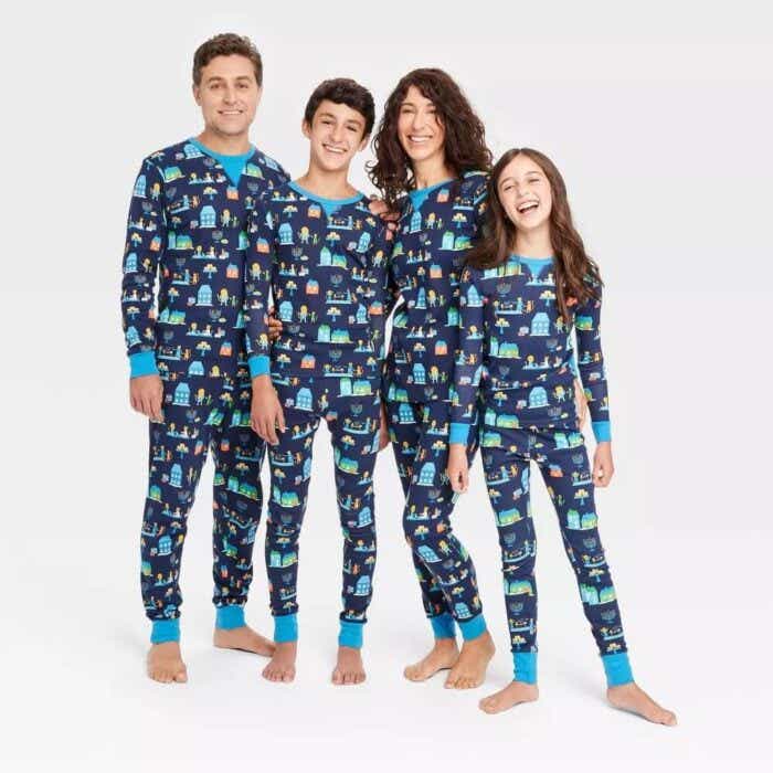 Hanukkah Lions Matching Family Pajamas