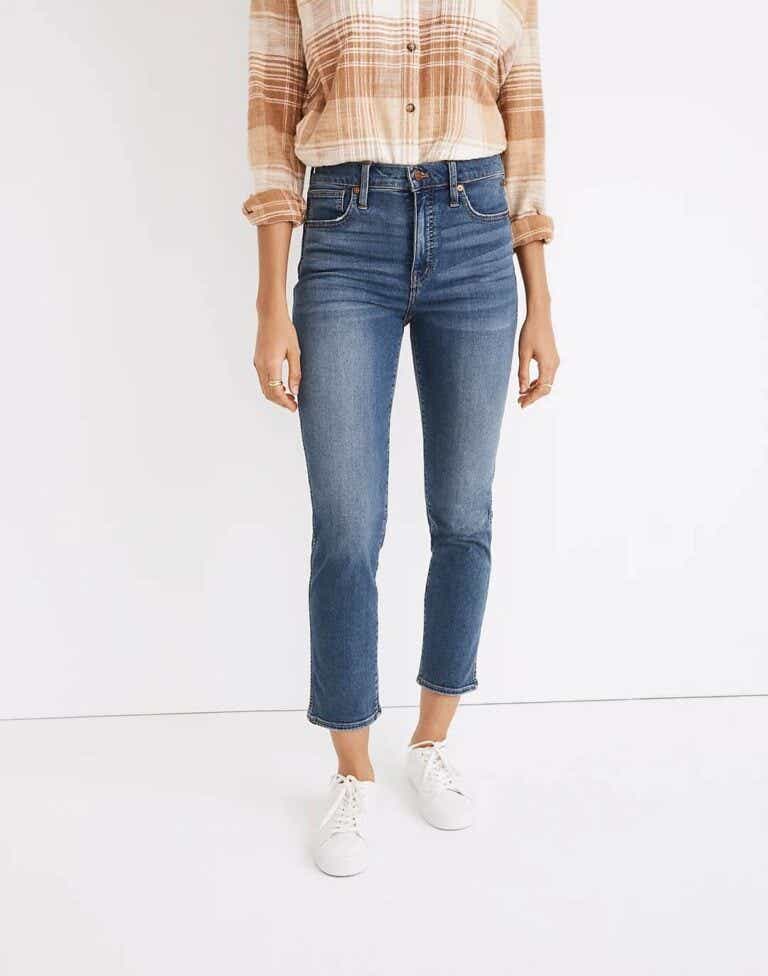 stovepipe madewell jeans