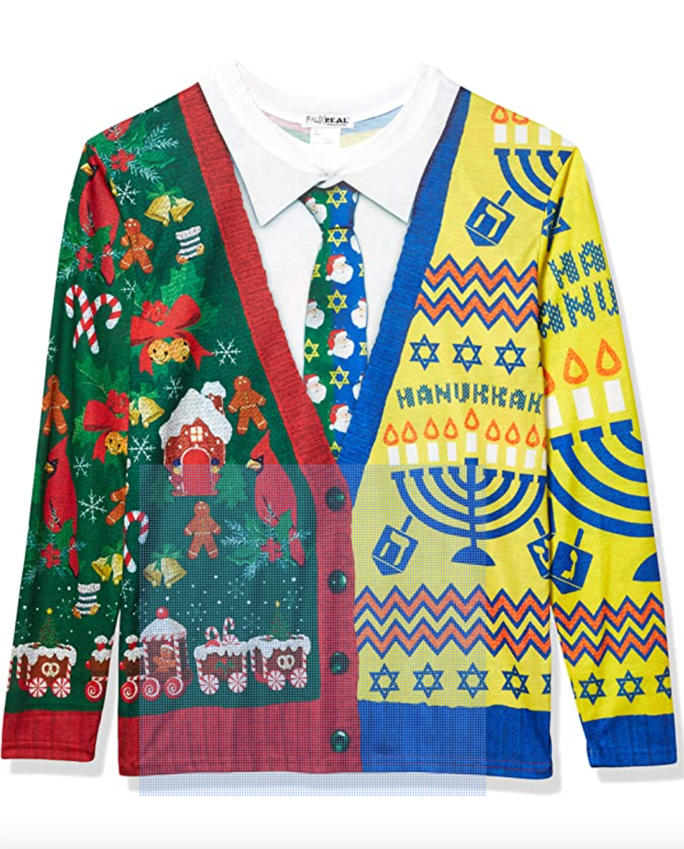 Funny holiday sweater with a Jewish touch