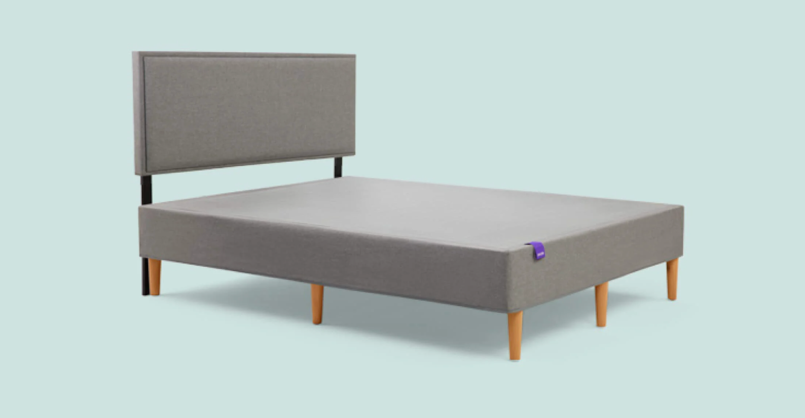 gray bed frame from Purple