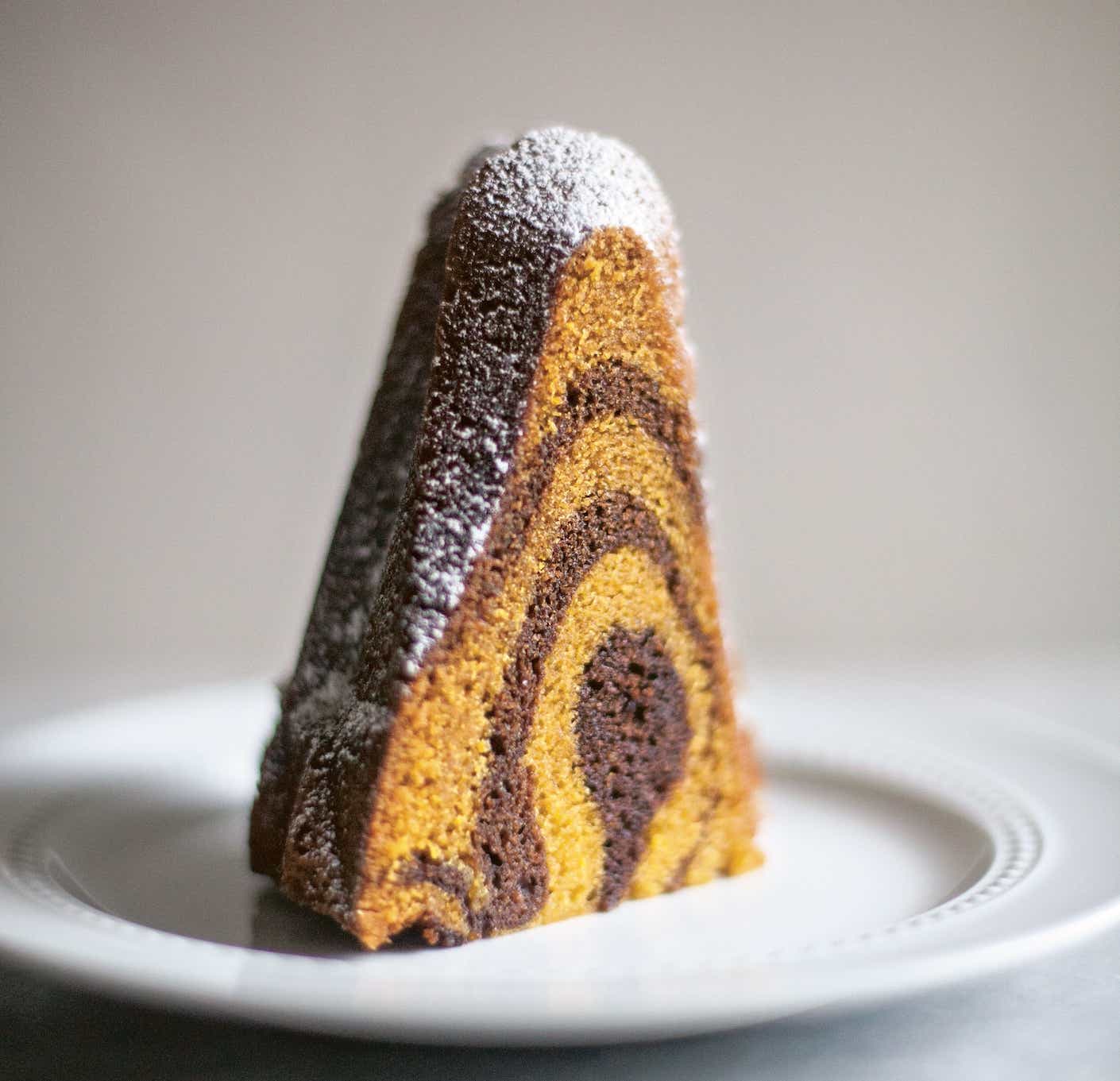 Pumpkin-Mocha Swirl Bundt Cake, From Zoë François