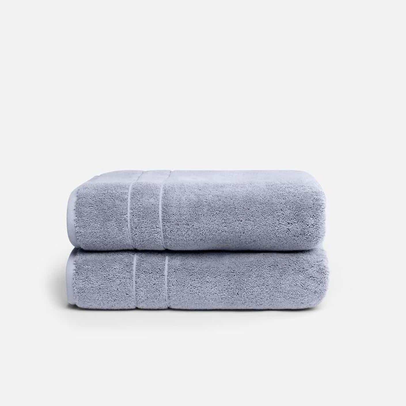 brooklinen's super plus towels in gray