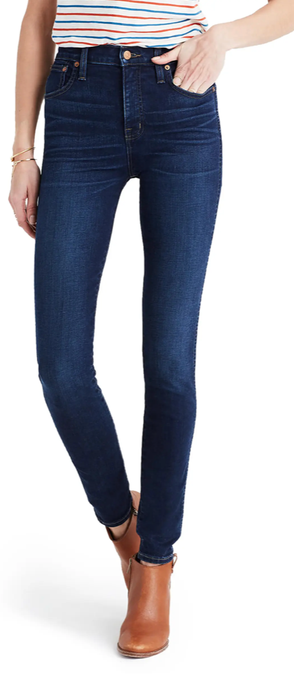 10-Inch High Rise Skinny Jeans by Madewell