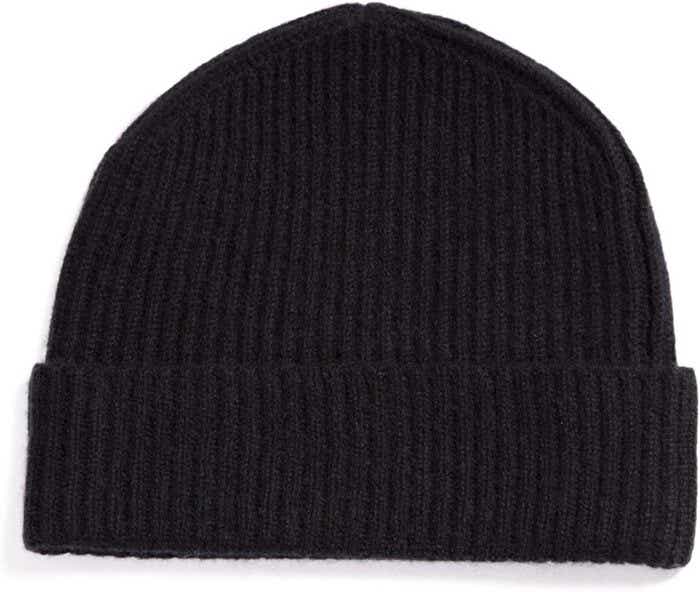 fishermans cable cashmere beanie