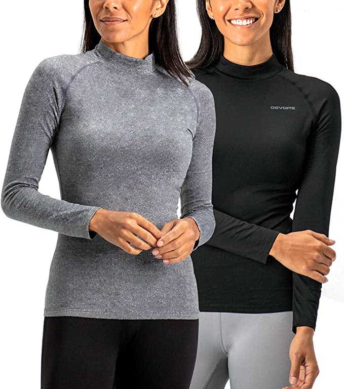 two thermal tops on two models