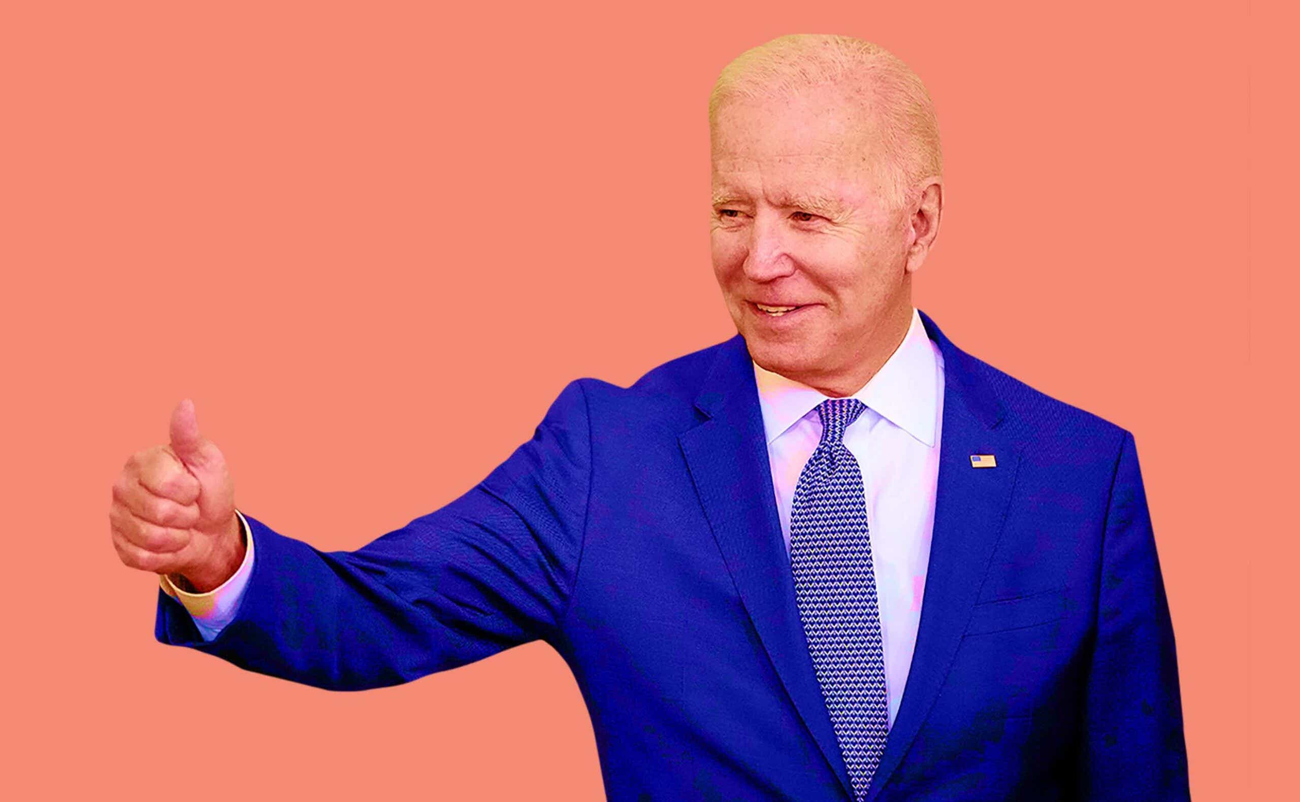 Joe Biden giving the thumbs up