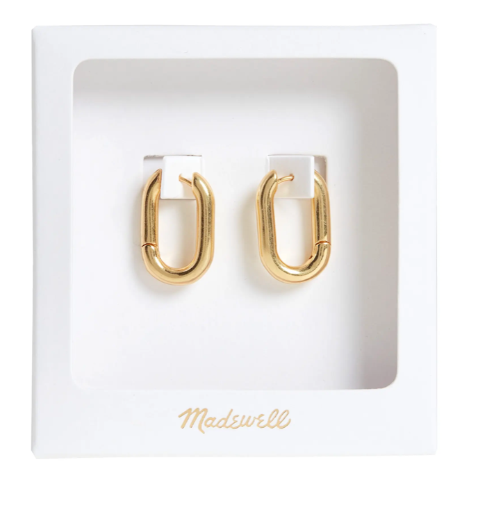 Carabiner Medium Hoop Earrings Gift Box by Madewell
