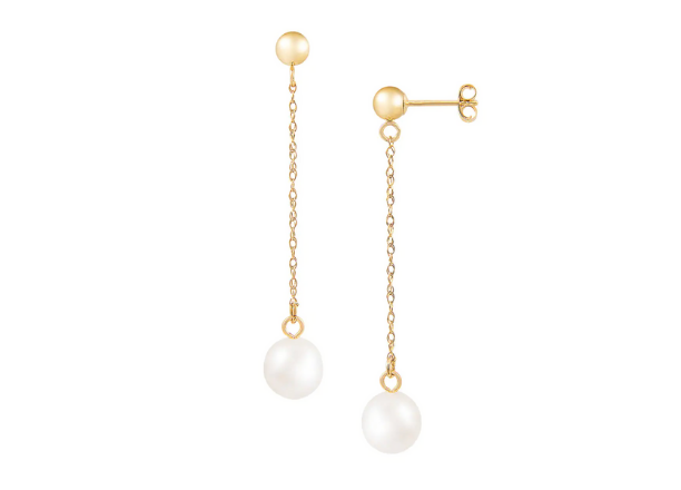 Masako 14k Gold Akoya Pearl Drop Earrings