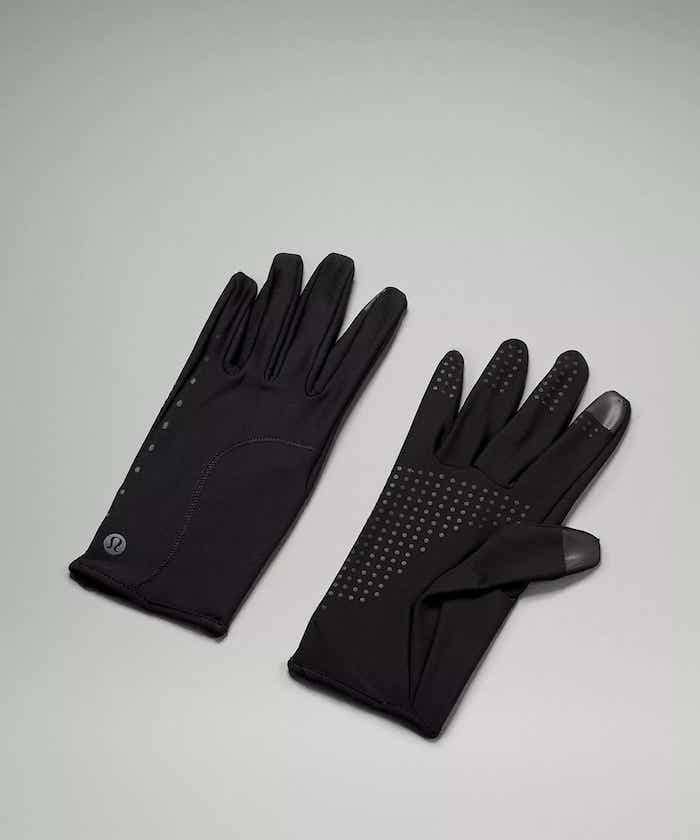black lululemon gloves