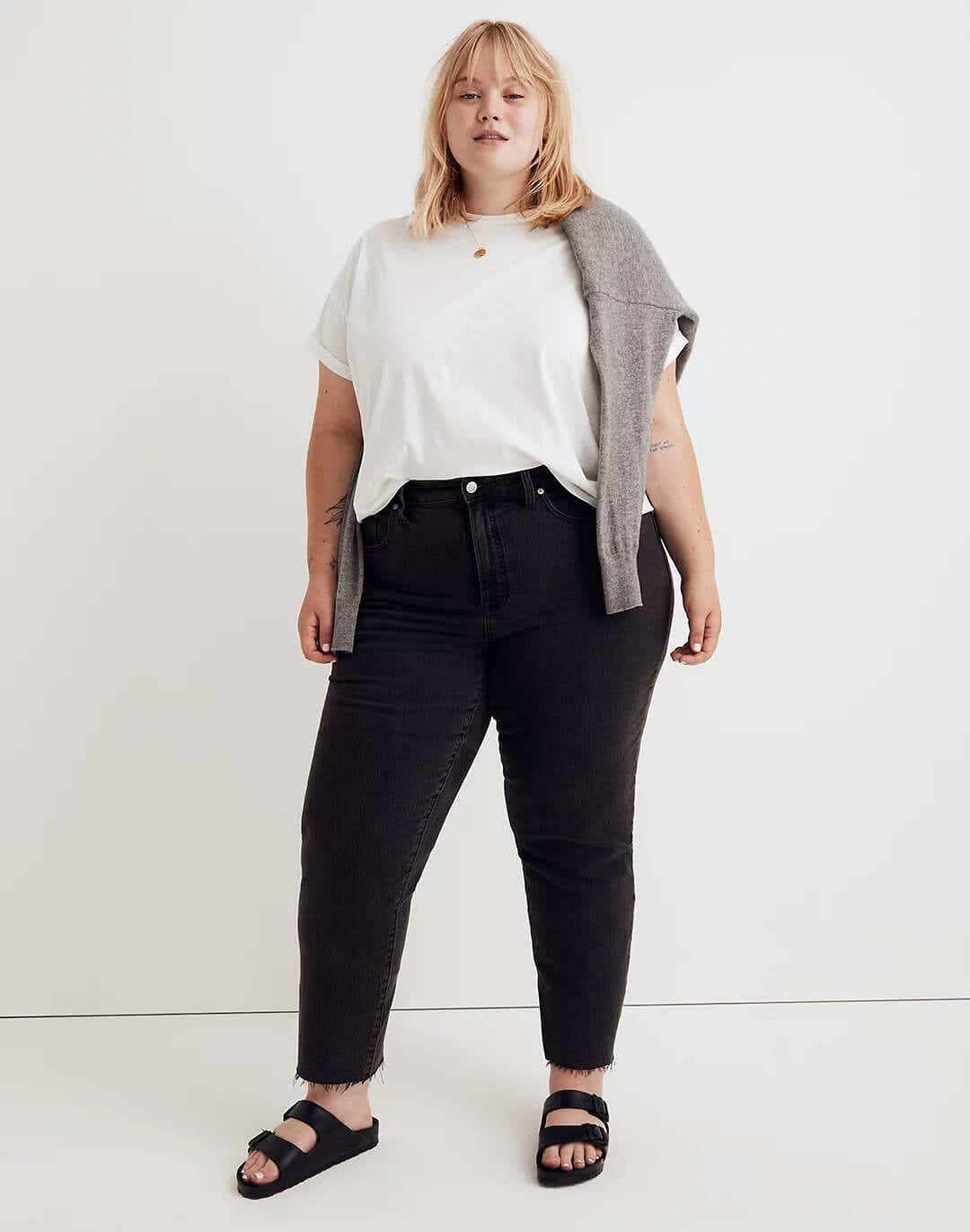 Waist-Match™ Major Wide Leg Jeans In Plus Size With High Rise - Vintage  Black Black | NYDJ