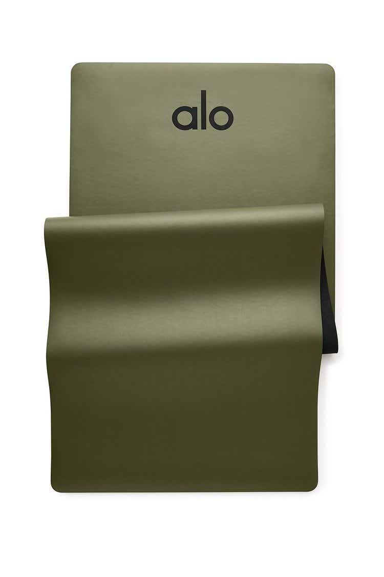 army green alo yoga mat