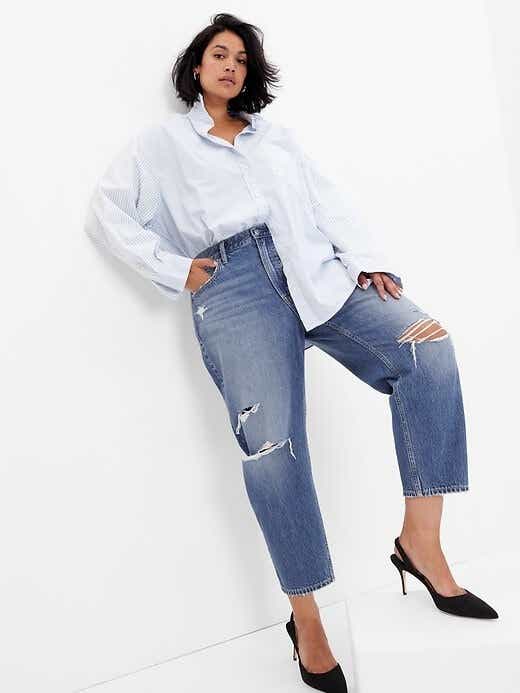 Best comfortable barrel mom jeans 2022: where to buy